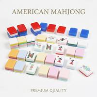 Table de Mahjong Moderne Écologique Durable Portable à 4 Niveaux avec Motifs Personnalisés en Acrylique pour la Maison et les Loisirs