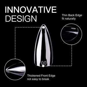 <span class=keywords><strong>Ongles</strong></span> artificiels professionnels en forme de stiletto, couverture complète moyenne, logo personnalisé OEM d'usine, vente en gros, 14 tailles - Product Image 5