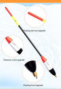 Offre Spéciale <span class=keywords><strong>FTK</strong></span> 4 pièces flotteurs en bois écologique longue portée haute flottabilité mousse poisson bouée flotteur de pêche accessoires de pêche - Product Image 6