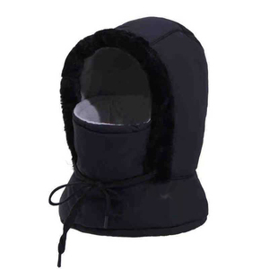 Vente en gros de <span class=keywords><strong>cagoule</strong></span> à capuche doublée polaire à la <span class=keywords><strong>mode</strong></span> Masque de ski d'hiver épais et chaud pour hommes et femmes pour les sports d'extérieur <span class=keywords><strong>Cagoule</strong></span> coupe-vent - Product Image 2