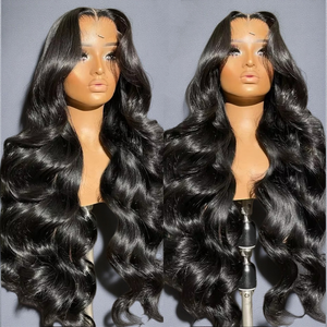 Perruque en cheveux humains vierges brésiliens, cuticules alignées, sans colle, 13x6 HD Lace Front, Body Wave, fournisseur de perruques - Product Image 1