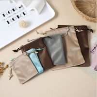 Pochettes à bijoux en velours personnalisées avec cordon de serrage, petits sacs cadeaux pour mariage, Noël, fête
