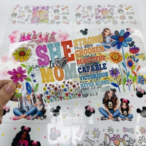 Etiquetas Adhesivas Impermeables para el Día <span class=keywords><strong>de</strong></span> <span class=keywords><strong>la</strong></span> Madre, Personalizadas con Logotipo por Transferencia <span class=keywords><strong>de</strong></span> Calor, Envolturas para Vasos <span class=keywords><strong>de</strong></span> 16 oz con Protección UV DTF, Venta al Por Mayor <span class=keywords><strong>de</strong></span> Fábrica - Product Image 3