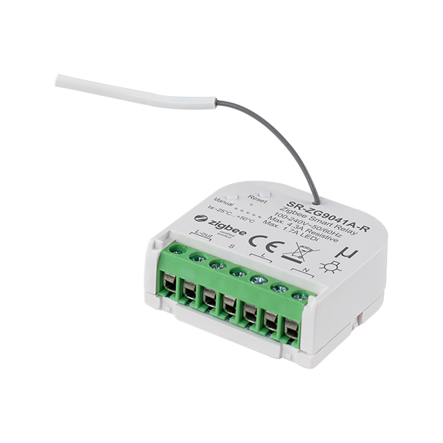 Sunricher ZigBee 4.3A Smart Relay Module Switch  Active Power and Energy Metering Functionality Mini Size Easy to Be Installed