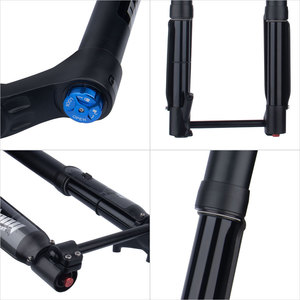 Fourche avant de vélo de montagne Bolany, 150x15 mm, axe traversant, suspension pneumatique, fourche inversée, 26-29 pouces, alliage d'aluminium - Product Image 5