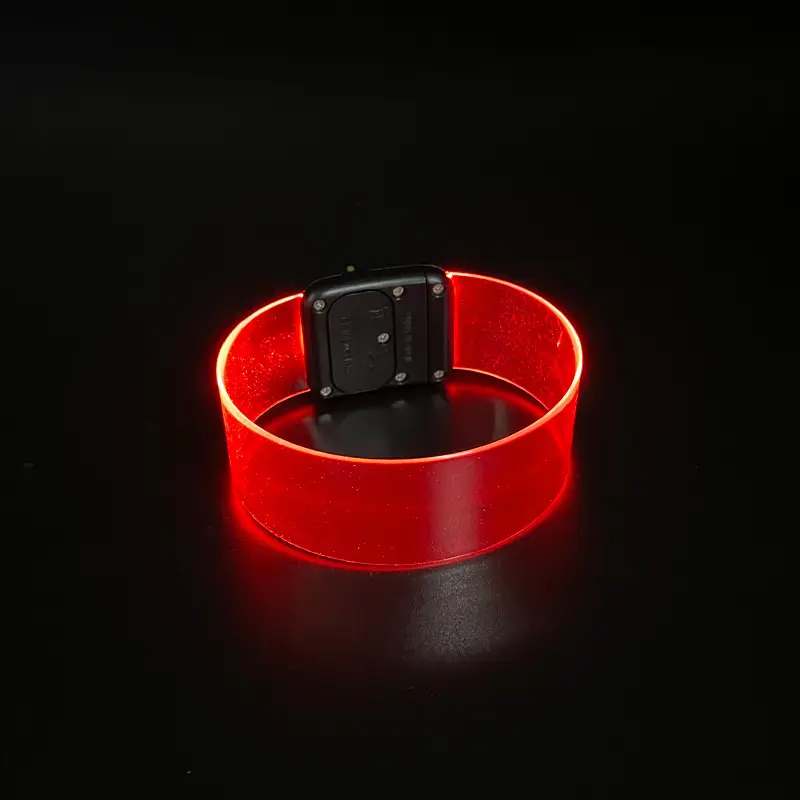 Bracelet LED LOGO personnalisé Bracelet clignotant pour les fournitures de fête promotionnelles