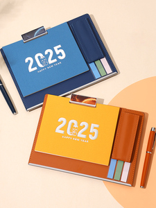 Juego de regalo de calendario de escritorio de mesa de Año Nuevo 2025 promocional con bolígrafo personalizado para empleados, juego de regalo <span class=keywords><strong>corporativo</strong></span> de negocios de empresa - Product Image 2