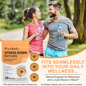 Acentiallabs 개인 라벨 OEM 휴대용 진정 스트레스 다운 패치 불안 완화를위한 방수 안티 스트레스 패치 - Product Image 5
