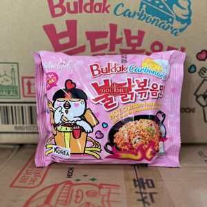 Nouilles instantanées frites Samyangg en gros, saveur poulet épicé avec sauce carbonara, 130g, 40 sachets - Product Image 2
