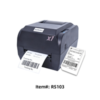 Imprimante d'étiquettes à ruban à transfert thermique à haute efficacité pour prix de détail/étiquettes de produits et étagères