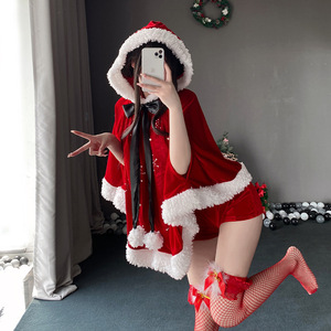 Christmas <b>costumes</b>, female cosplay, bunny girl themed uniform, nightclub sexy dress, cape, cloak, Christmas battle robe - Product Image 3