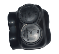 Conectores de Cable Eléctrico Negros UL QMS-S500-2, Conectores Multi-Tap Aislados, Terminales LUG de Entrada de un Solo Lado, UL y No UL