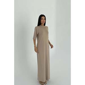Vestido de Moda Vintage Roland, Color Beige, Estilo Fiesta, Cintura Imperio, Forro de Alta Calidad, Tallas XS-XL, para Primavera y Otoño, OEM/ODM - Product Image 2