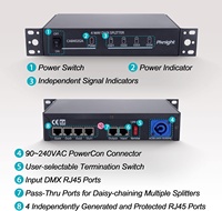 Splitter Tembaga LED PKnight DMX 4-Arah RJ45 IP65 2700K dengan Garansi 1 Tahun