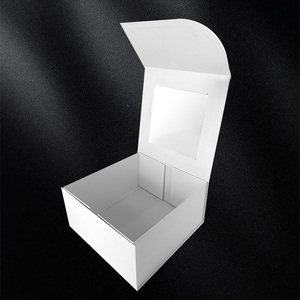Luxury Folding Box Cake Classic White Magnetic Box Customized Gift Paper Box for Packing Gifts Clothing Shoes - Product Image 1