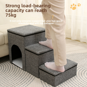 <span class=keywords><strong>Escaleras</strong></span> Plegables <span class=keywords><strong>para</strong></span> Mascotas, <span class=keywords><strong>para</strong></span> Camas Altas, Sofás y Alféizares <span class=keywords><strong>de</strong></span> Ventana, Rampa Antideslizante <span class=keywords><strong>para</strong></span> Gatos y <span class=keywords><strong>Perros</strong></span>, en Oferta - Product Image 4