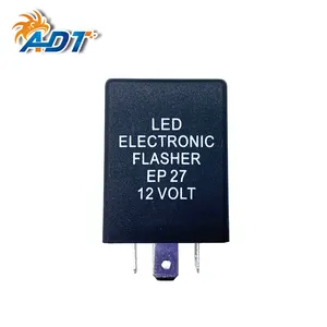 ADT siyah EP27L LED ampul elektronik flaşör 12V DC 150W 5 Pin araba led dönüş sinyali flaşör rölesi