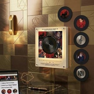 Aimant <span class=keywords><strong>de</strong></span> réfrigérateur rotatif musical NFC personnalisé avec éclairage LED, photo en acrylique, souvenir <span class=keywords><strong>de</strong></span> mariage, <span class=keywords><strong>de</strong></span> remise <span class=keywords><strong>de</strong></span> diplôme, cadeau - Product Image 6