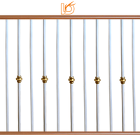 Produit phare : Balustre en fer forgé simple et uni noir et blanc de 5/8 po pour escalier intérieur et garde-corps de balcon