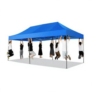 Blue Pop Up <b>Canopy</b> <b>Tent</b> 10x10 Commercial Gazebo 4 Sidewalls Zipper Door Waterproof Outdoor Event Shelter - Product Image 4