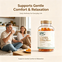 Gummies de L-Tyrosine Sans Sucre de Qualité Supérieure 1000mg – Soutien Quotidien au Bien-être pour Adultes – Fourniture en Marque Blanche