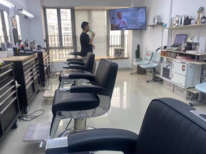 Sillón de Barbero Retro para Peluquería, Silla Elevadora para Corte de Pelo en Salón de Belleza Masculino - Product Image 2