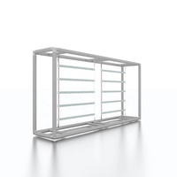 Table de promotion rétroéclairée modulaire pliable durable en aluminium de 1,2 m pour salons professionnels et expositions