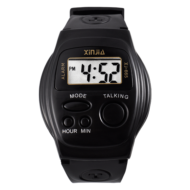 New  OEM Cheap Clear Voice Talking Time for Blind or Old People Fashion  Watch Unisex