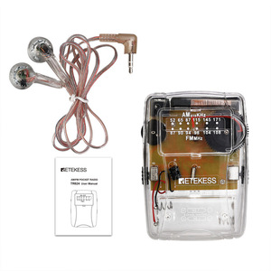RetekeSS TR624 Transparent Portable Radio DSP Dual Band FM AM Rechargeable Battery Foreign Trade Edition - Product Image 3