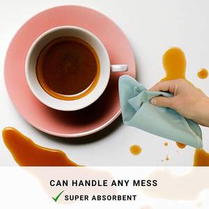 Toalla de algodón orgánico Natural reutilizable, toalla sin papel de bambú sin blanquear, lavable, respetuoso con el medio ambiente - Product Image 2