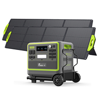 Station d'alimentation portable Fossibot Outdoor 2400W 2,048Wh avec batterie Lifepo4, charge solaire 110W 200W 420W, générateur alimenté par panneau solaire