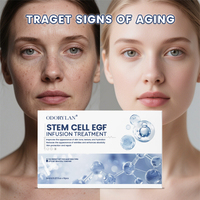 Kit Booster de Sérum Coréen Anti-Âge à l'EGF et Cellules Souches pour la Revitalisation de la Peau - Ampoule de Sérum EGF pour le Visage