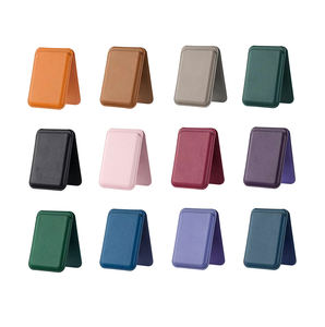 Cartera Magnética de Cuero al por Mayor, Soporte para Teléfono Móvil con Ranura para Tarjetas, Soporte para Anillo Metálico Magsafe para iPhone, Pegatinas - Product Image 6