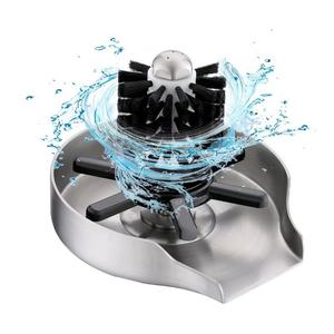 Lave-gobelets automatique intelligent pour comptoir de bar avec brosse en acier inoxydable, accessoires de bar modernes - Product Image 1