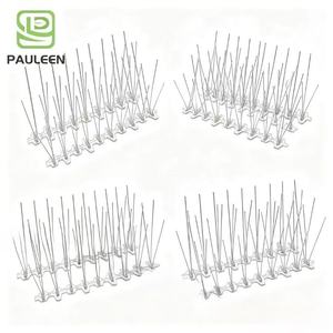 Pointes <span class=keywords><strong>anti</strong></span>-oiseaux en plastique pour <span class=keywords><strong>pigeons</strong></span>, corbeaux, écureuils - Protection extérieure pour clôtures, toits et jardins - Product Image 1