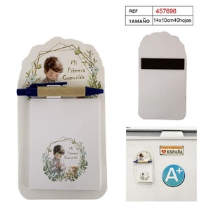 Bloc-notes magnétique Party Love avec stylo 14x10cm 40 feuilles Design Première Communion Garçon - Product Image 2