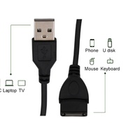 Cable Extensor USB 2.0 Macho a Hembra de Alta Calidad, 1.5m, Estándar, PVC, Conductor de Cobre Puro, Blindaje Trenzado, Carga Rápida 5A para Computadora