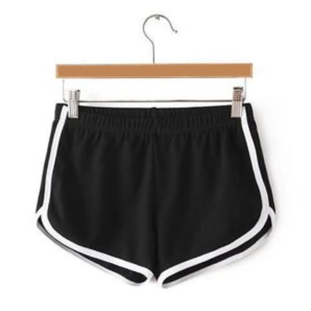 אופנה קיץ מזדמן מכנסיים קצרים אישה למתוח אלסטי מותניים כושר קצר מכנסיים מוצק צבע נשי ססגוני סקסי חוף מכנסיים קצרים