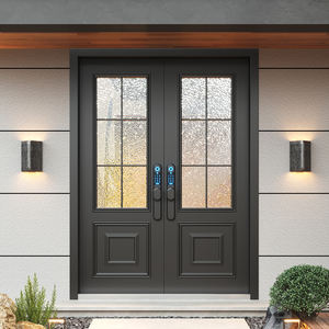 ประตูบ้านสำเร็จรูปแบบเปิดสองบาน ป้องกันการโจรกรรม <span class=keywords><strong>รุ่น</strong></span>ใหม่ปี 2025 สำหรับบ้านพักตากอากาศในชนบท  วัสดุหล่อขึ้นรูปอะลูมิเนียมผสมสังกะสี สไตล์โพสต์โมเดิร์น - Product Image 3