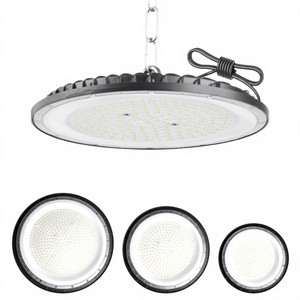IP65 étanche haute luminosité LED UFO lampe pour bureau atelier usine <span class=keywords><strong>Garage</strong></span> Construction-100W 200W 300W Led haute baie lumière - Product Image 1