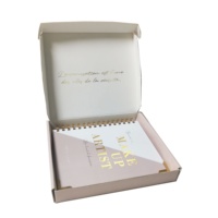 Agenda Espiral Personalizada A5 Sin Fecha con Tapa Dura para Maquilladores, con Caja Corrugada y Bolígrafo