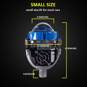 SANVI Car Bi LED Projector Lens Auto Head Light Bulb 35W 6000K H4 H7 9006 Automobile LED Q5 Fog Work Headlight Lamp - Product Image 4