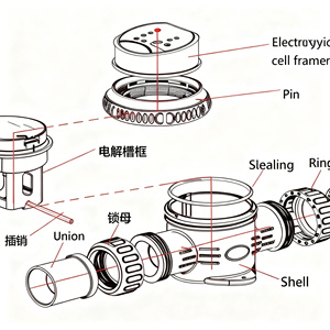 Électrolyseur de <span class=keywords><strong>piscine</strong></span>, système de chlore, accessoires de <span class=keywords><strong>piscine</strong></span> en plastique pour outils de nettoyage de <span class=keywords><strong>piscine</strong></span>, accessoires OEM ODM - Product Image 6