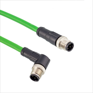M12 kết nối 4P Nam để <span class=keywords><strong>RJ45</strong></span> <span class=keywords><strong>Ethernet</strong></span> Nữ kết nối công nghiệp <span class=keywords><strong>Ethernet</strong></span> ethercat profinet <span class=keywords><strong>RJ45</strong></span> Cáp chuyển đổi mùa hè Router - Product Image 2