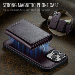 2 Trong 1 Từ Da Lật Điện Thoại Casefor iPhone 17 Không Khí 16 Pro Max 15 14 13 Ví Bìa Thẻ Chủ Pocket Bìa - Product Image 5