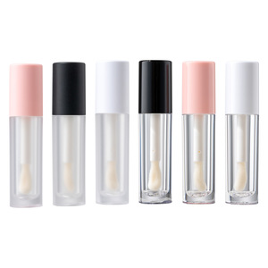 Round Large Brush Rod <b>Plastic</b> Lip Gloss <b>Tube</b> 16mm Diameter Screw Cap Lip Color Bottle Custom Logo - Product Image 4