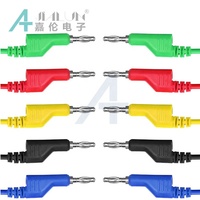 Câble JIALUN 4MM Fiches bananes vers fiches bananes, fils en silicone, sondes de test multimètre