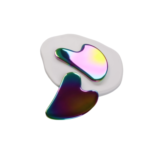 B2B Gua Sha wajah baja tahan karat eksklusif-6 warna untuk terapi pesan grosiran sesuai CE/ROSH - Product Image 2