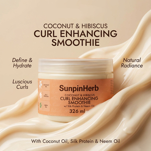 Crème hydratante profonde pour rehausser les boucles, pour cheveux naturellement ondulés et bouclés, avec formule à la noix de coco et à l'hibiscus - Product Image 3