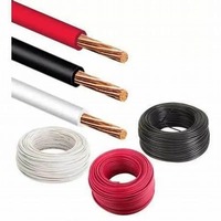Câble de terre en cuivre ZR-BVR, câble électrique flexible isolé en PVC, résistant à l'eau, câble électrique à âme pleine pour l'alimentation